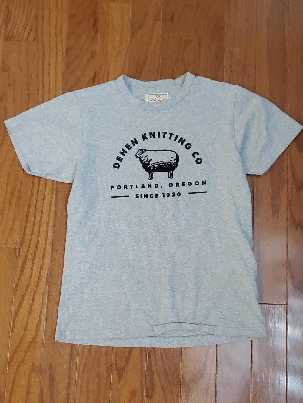 Dehen 1920 XS Made in the USA Tee Shirt Gray Cotton Blend